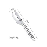 Vente en gros de couteau à ventre de poisson en acier inoxydable Échelle d'abattage de poisson Grattoir Rabot Fourchettes Fabricant de gadgets d'abattage de poisson