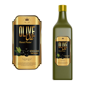 Etichetta personalizzata in goffratura di olio d'oliva con Logo in lamina d'oro metallizzata con adesivo in carta testurizzata per imballaggi alimentari adesivi per la stampa di etichette di bottiglie - Product Image 4