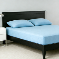 Coton biologique argenté à 25 % pour drap de lit, améliore la qualité du sommeil, respectueux de la peau, cordon de mise à la terre, prise AU/US/EU/UK, hôtel