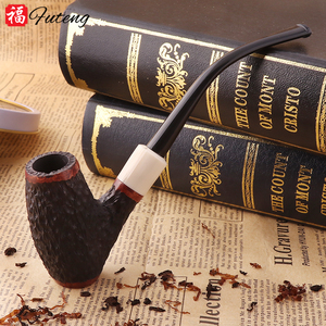 Futeng-pipa de madera para fumar, pipa hecha a mano de nuevo estilo - Product Image 1