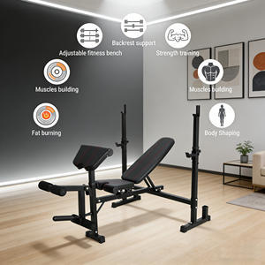 Rack de musculation pliable et réglable multifonction pour squats, avec banc de musculation et logo personnalisé – Équipement de fitness pour l'escalade et le sport - Product Image 5