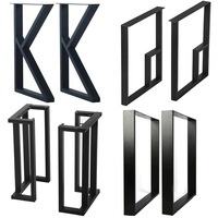 Robuste rustique Tube bureau jambe meubles en métal salle de réunion jambe bricolage noir fonte cuisine industrielle salle à manger Table basse jambes - Product Image 5