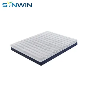 Foshan supplier roll up in box foam encase with zipper queen pocket spring mattress import mattress