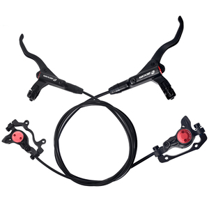 Conjunto de Freio a Disco Hidráulico para Bicicleta, Pinça de Freio Hidráulica de Pistão Duplo, Freios de Mountain Bike para Rotor de 160mm, Peça MTB - Product Image 1