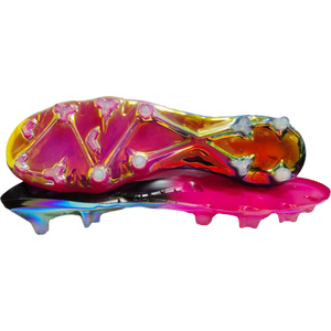 HT-9K0050 Suela de Fútbol de TPU con Buen Diseño, Electrochapada con Efecto Arcoíris, Antideslizante, Ligera, Duradera, Brillante y con Color Personalizable - Product Image 1