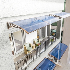 Diy Door Canopy Brackets <strong>Wall</strong> <strong>Mounting</strong> Polycarbonate Sheet Aluminum <strong>Awning</strong> for Window Front Door Rain Protection - Product Image 3