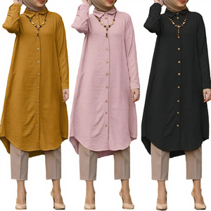 Trung Đông Mới Hồi Giáo Phụ Nữ Của Abaya Dài Tay Áo Thoáng Khí Nhanh Chóng Khô Mùa Hè Mùa Đông Đông Nam Á - Product Image 3