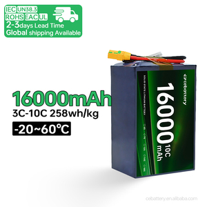 Популярный литий-полимерный аккумулятор большой емкости 16000 мАч, 25C/20C, 6S/12S, с высокой токоотдачей, для сельскохозяйственных дронов и БПЛА - Product Image 2