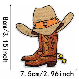 ברזל הסיטונאי-על קאובוי המערבי רקום רקום טלאים בגדים כובעים חום העיתונות תג רקמה - Product Image 6