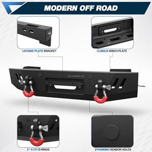 Nuevo Producto ULON, Parachoques Delantero y Trasero para <span class=keywords><strong>Toyota</strong></span> <span class=keywords><strong>Tundra</strong></span> 2022-2026, Combo de Parachoques para Camioneta en Negro Texturizado, Acero al Carbono Negro - Product Image 5