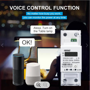 Medidor de energía inteligente WiFi monofásico Tuya 65A, temporizador de riel Din, Monitor de consumo de energía, medidor de kWh, medidor de vatios-hora de uso Solar - Product Image 4