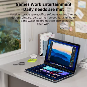 Win11 doppio schermo portatile 11 pollici 1920*1200 Touch Screen <span class=keywords><strong>Notebook</strong></span> 16GB Intel N100 CPU custodia in metallo I3-1215U N100 Computer - Product Image 2