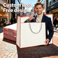 Sacs de luxe en gros OEM/ODM, sacs en papier pour vêtements, sacs cadeaux, sacs en papier personnalisés en vrac avec poignée, conception gratuite du logo