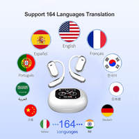 Intelligent Ai penerjemah Earbuds 164 bahasa translasi Headset OW Real-Time latensi rendah dialoi mesin terjemahan