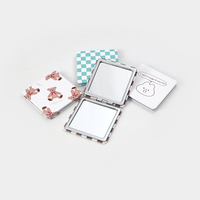 Miroir de poche pliable compact Winway, miroir de maquillage double face pour femmes, best-seller