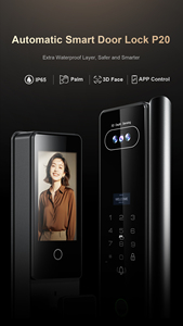 กลอนประตูอัจฉริยะ Glomarket กันน้ำ ระบบจดจำใบหน้า 3 มิติ พร้อมกล้อง  ระบบล็อคดิจิตอลอิเล็กทรอนิกส์ Tuya  ระบบสแกนลายนิ้วมือ - Product Image 2