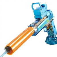 Pistolet à eau électrique transfrontalier Desert Eagle en plastique, jouet pour enfants, pistolet à eau d'été à grande capacité avec système de tir manuel intégré