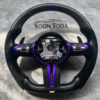 Volant de voiture en fibre de carbone et daim personnalisé haut de gamme, adapté aux BMW F06 F10 F11 F13 F15 F16 F20 F21 F25 F30 F36 E90 E60
