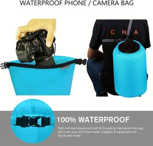 Borsa Impermeabile Compatta e Resistente da 2-50L per Escursionismo, Surf, Kayak, Arrampicata e Tour - Borsa Portatile in PVC per Attività Marine - Product Image 5