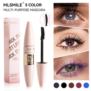 OEM/ODM/OBM <span class=keywords><strong>Mascara</strong></span> liquide en fibres coloré 4D longue tenue, épais, bouclé, résistant à l'eau, anti-transpiration et anti-taches - Product Image 1