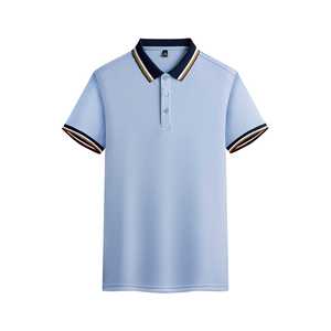 Polo à manches courtes pour homme en polyester respirant, coupe ample, uniforme de travail d'été, sur mesure avec étiquette et tags - Product Image 4