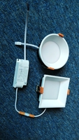 IP65 7w 15w 20w 30w 6500k Cadre Carré Encastré Led Downlights Spot Down Light Avec Boîte De Jonction