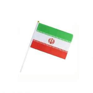 ธงมือขนาดเล็ก 14*21 ซม. ทำจากโพลีเอสเตอร์ สำหรับแสดงความสนับสนุนต่ออิหร่าน พร้อมด้ามพลาสติกสีขาวหรือด้ามไม้ยาว 30 ซม. ขายส่ง - Product Image 3