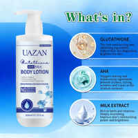 Lotion Corporelle Bio Anti-Âge Éclaircissante et Apaisante au Glutathion pour Peaux Noires et Taches Brunes – Marque Blanche