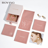 Bolsa de Embalaje de Joyería de Algodón con Solapa Reutilizable de Color Personalizado para Collares, Anillos y Pendientes