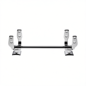 Bisagras para asiento de inodoro de 5 orificios, 230 mm, acabado cromado, para inodoros estándar - Product Image 3