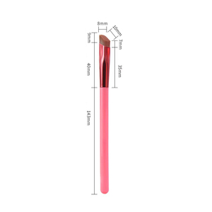 Brosse à sourcils carrée sauvage de marque privée, brosse à visage angulaire, brosse anti-cernes en toile lisse - Product Image 1