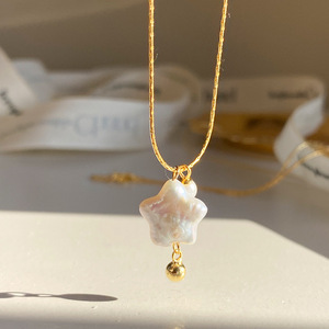 2025 haute qualité S925 <span class=keywords><strong>collier</strong></span> en argent Sterling baroque <span class=keywords><strong>perle</strong></span> étoile pendentif <span class=keywords><strong>collier</strong></span> breloque Unique concepteur <span class=keywords><strong>collier</strong></span> pour les filles - Product Image 4