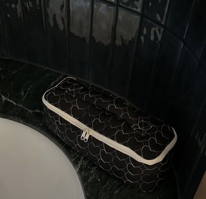 Portable 35*11*9CM Women Cosmetic Bag Hair Dryer and Curling Iron <b>Storage</b> Bag Durable Label Logo Zipper Bag - Product Image 5