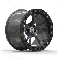 Jantes Beadlock en fibre de carbone AX 18x10,5 pouces, gris canon, cinq branches, jantes de dragster 5x114,3, jantes de performance personnalisées pour Nissan 370Z