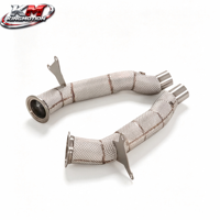 Système d'échappement isolé thermiquement en acier inoxydable KM Performance pour Ferrari 458 Italia Speciale Spider 4.5L V8