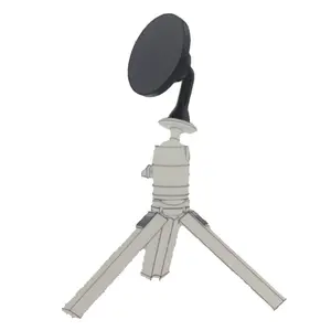 2024 New Arrival 360 Rotating Curved Straight 17mm Ball Flexible Magnet Phone Holder Magsaf Phone Mount Tripod Phone Clip