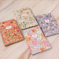 Cuaderno Personalizable de Tapa Dura con Diseño Floral, 128 Páginas de Color, Diario Vintage con Flores, Planificador, Bloc de Notas de Regalo, 133*194mm, Encuadernado con Hilo