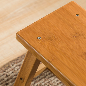 <span class=keywords><strong>Tabouret</strong></span> pliable bas en <span class=keywords><strong>bambou</strong></span> moderne et simple, petit et portable, pour la maison, l'extérieur, le salon, la salle de bain, l'utilisation des enfants - Product Image 4