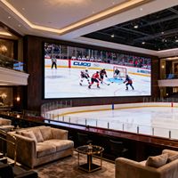 Écran LED personnalisable de 431 pouces pour regarder des matchs de hockey sur glace, boutique spécialisée haut de gamme pour les clubs
