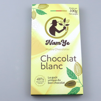Scatola per Cioccolato in Cartone Bianco Opaco con Logo Personalizzato