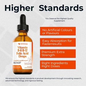 Complément Vitaminique Liquide de <span class=keywords><strong>Vitamine</strong></span> <span class=keywords><strong>B</strong></span> Complexe et Acide Folique à Marque Blanche pour la Santé Cardiaque, l'Énergie et le Soutien des Globules Rouges - Product Image 5