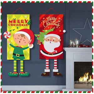 Decoraciones Navideñas con Banderas para Centros Comerciales y Cafeterías, Accesorios Creativos para Colgar Banderas en Escenarios y Adornos Festivos para Puertas y Árboles - Product Image 5