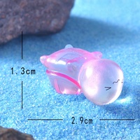 Ornement en résine de tortue lumineuse transparente au design populaire, animaux en résine, breloques en résine de tortue qui brillent dans le noir pour la décoration