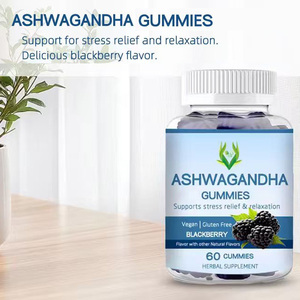 Gomitas de Ashwagandha de Primera Calidad para el Control del Estrés, Relajación, Beneficios Antioxidantes, Sabor a Mora - Entera - Product Image 6