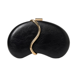 Bolso de mano minimalista Cashew, bolso de noche de piel sintética, versátil, con cadena desmontable, para mujer - Product Image 1