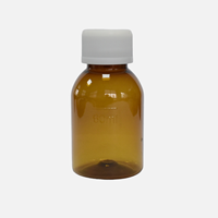 Bouteille de liquide oral en PET vert armée de 60 ml avec bouchon CRC et bouchon doseur |   Contenant de sirop contre la toux de qualité pharmaceutique