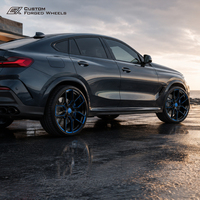 1 pièce, jante forgée polie multi-rayons, 16-20 pouces, 9-10J, 5x112, 5x114.3, 5x120, certifiée TUV pour Ford, GM, BMW, Mercedes