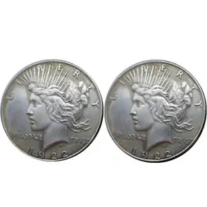Grosir Copy US Peace Dollar 1921-1964) Koin Peringatan Dekoratif Replika Berlapis Perak