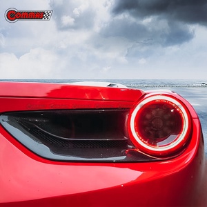 Couvre-feux arrière de style capot en fibre de carbone sèche de qualité supérieure pour Ferrari 488 - Product Image 3