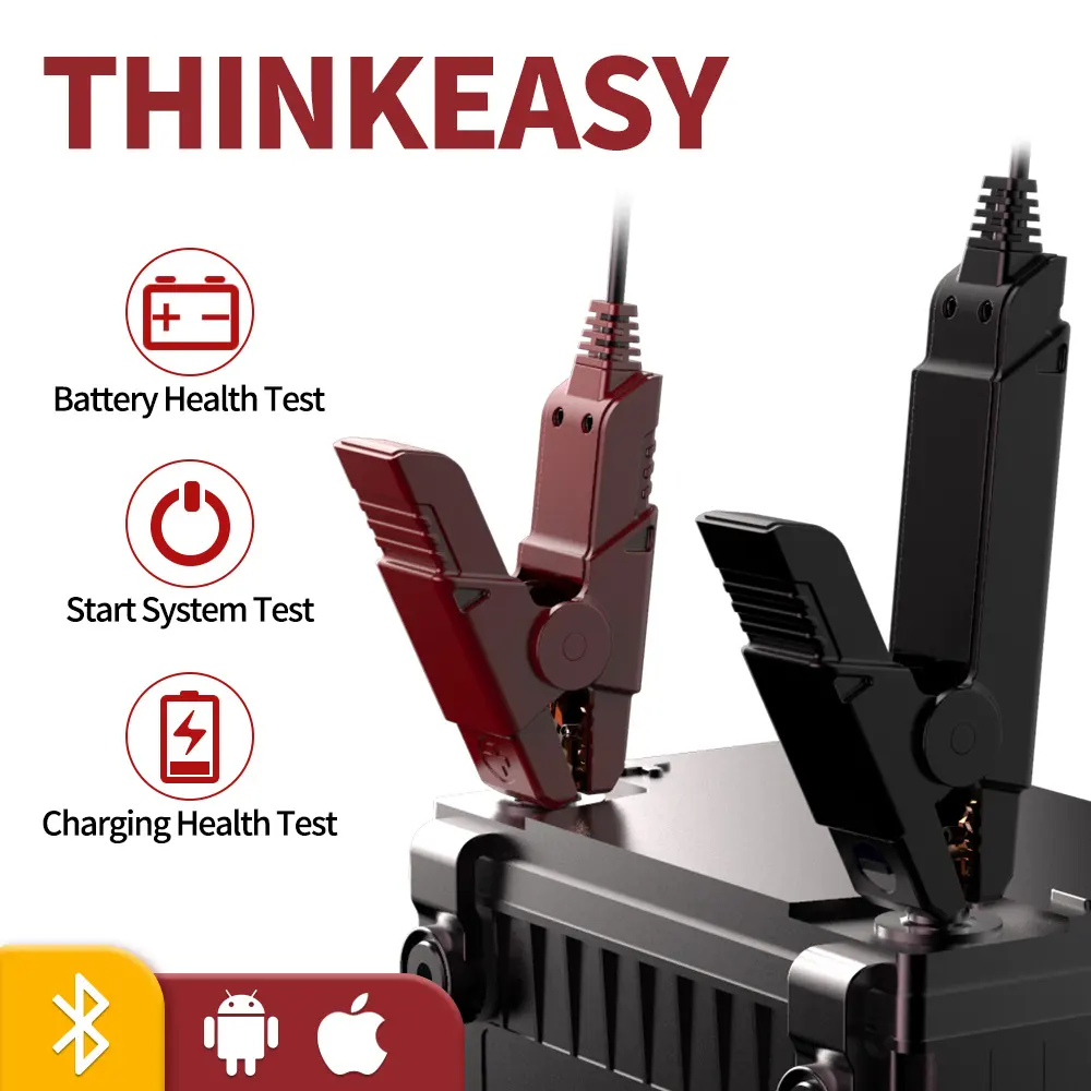 THINKCAR New Thinkeasy Wireless Vehicle Battery Tester 12V 2000CCA Battery Test Charging Cricut Tools Auto Car Diagnostic Tools